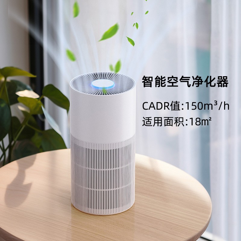 小型空气净化器家用智能台式复合滤网负离子桌面净化机室内跨境图3