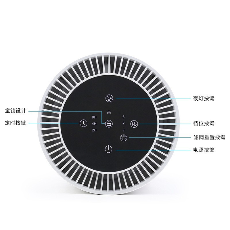 跨境智能桌面空气净化器 家用除甲醛小型除烟室内air purifier图4