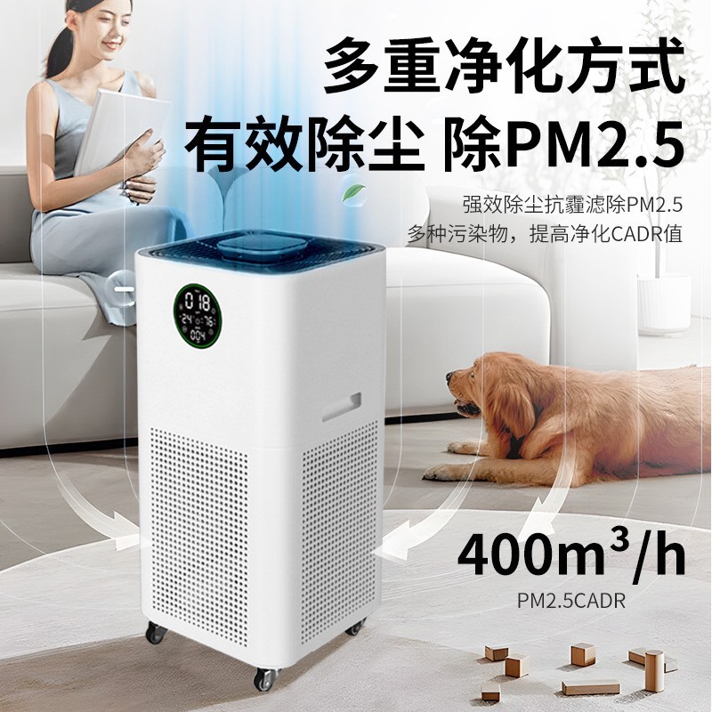 除醛空气净化器家用新房室内静音除菌OEM工厂定制宠物除浮毛图3