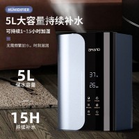 家用办公室卧室超声波大雾量加湿器加热负离子定时除菌空气净化器