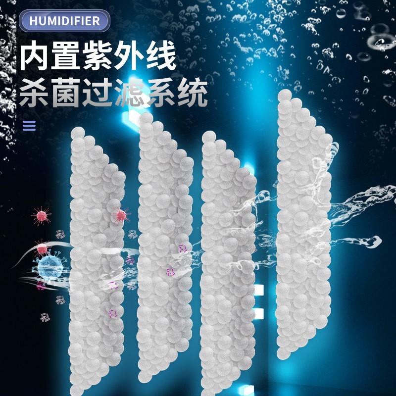 家用办公室卧室超声波大雾量加湿器加热负离子定时除菌空气净化器图3