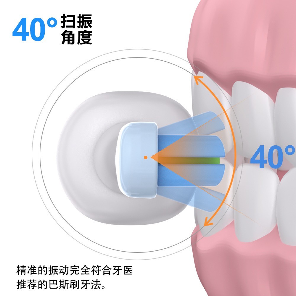 2025新款智能扫振款电动牙刷分区usb充电款情侣款可充电专用小型图6