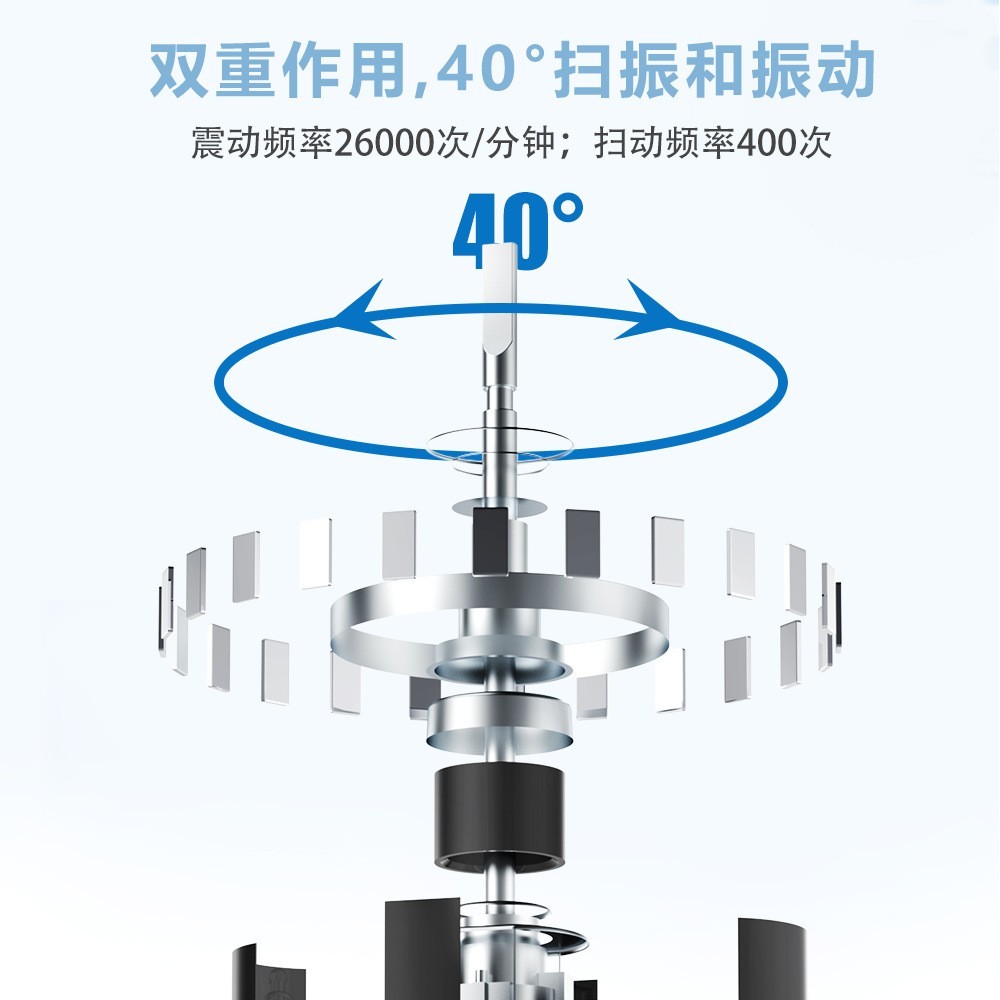 2025新款扫振声波电动牙刷usb充电款包胶防霉便携式全自动专用图5