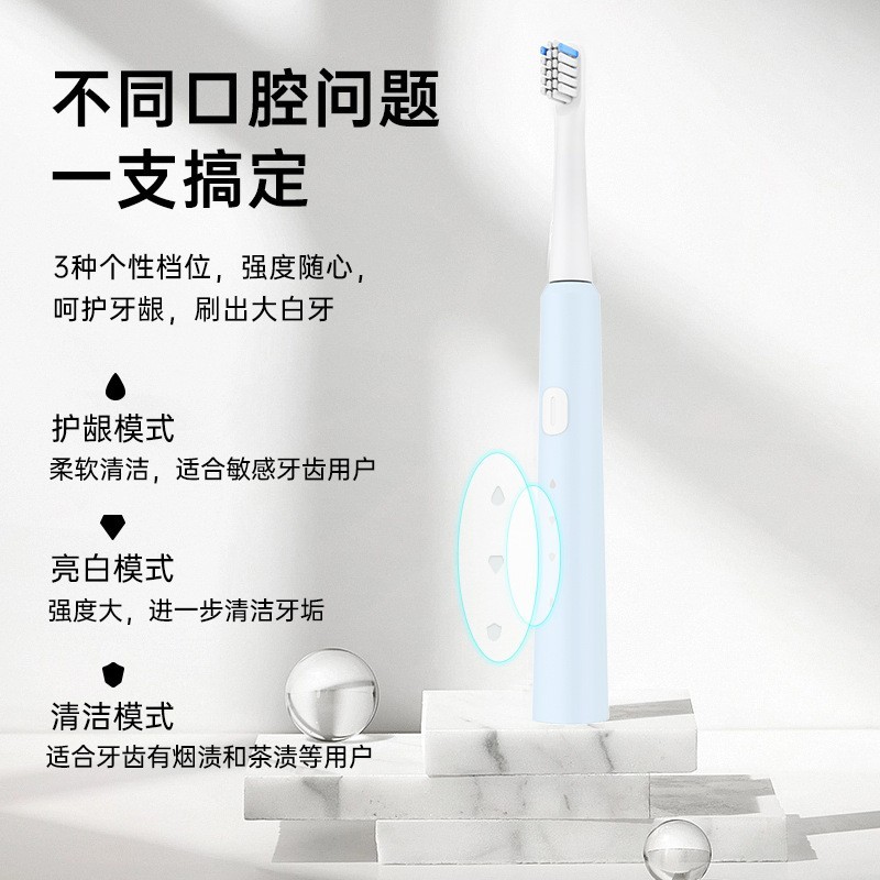 小巧便携成人软毛 Type-C直充款SN301电动牙刷支持轻定制企业LOGO图4