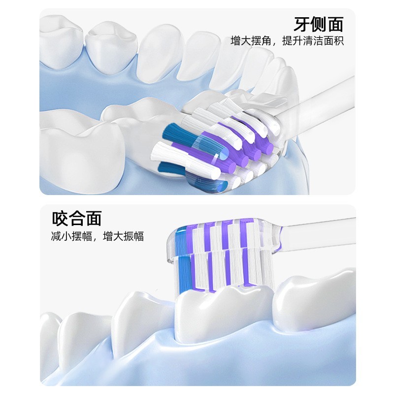 定制跨境新款智能电动牙刷IPX7防水声波振动牙刷牙齿清洁扫震声波图2