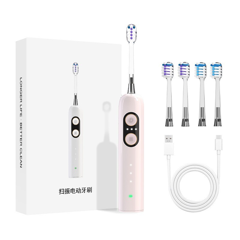 定制跨境新款智能电动牙刷IPX7防水声波振动牙刷牙齿清洁扫震声波图5