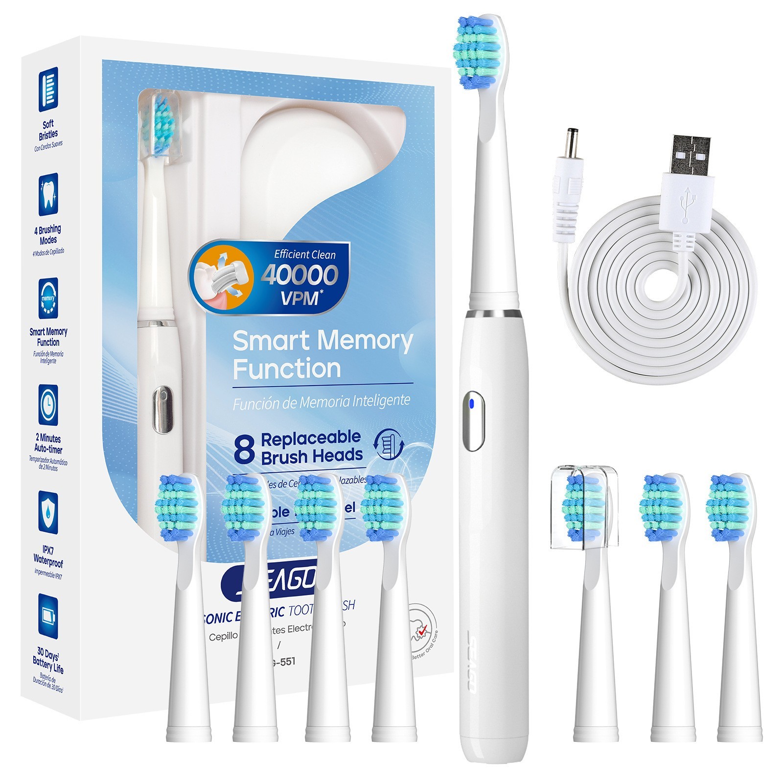 跨境电动牙刷源头厂家直供 OEM/ODM贴牌定制声波充电牙刷图5