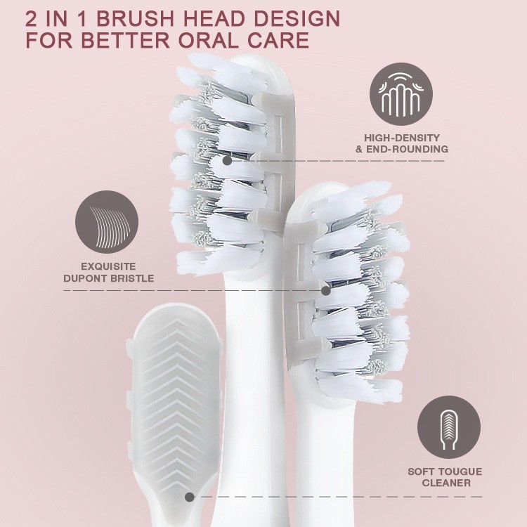 跨境外贸金属喷涂质感声波电动牙刷便携旅行款非充电软毛图3