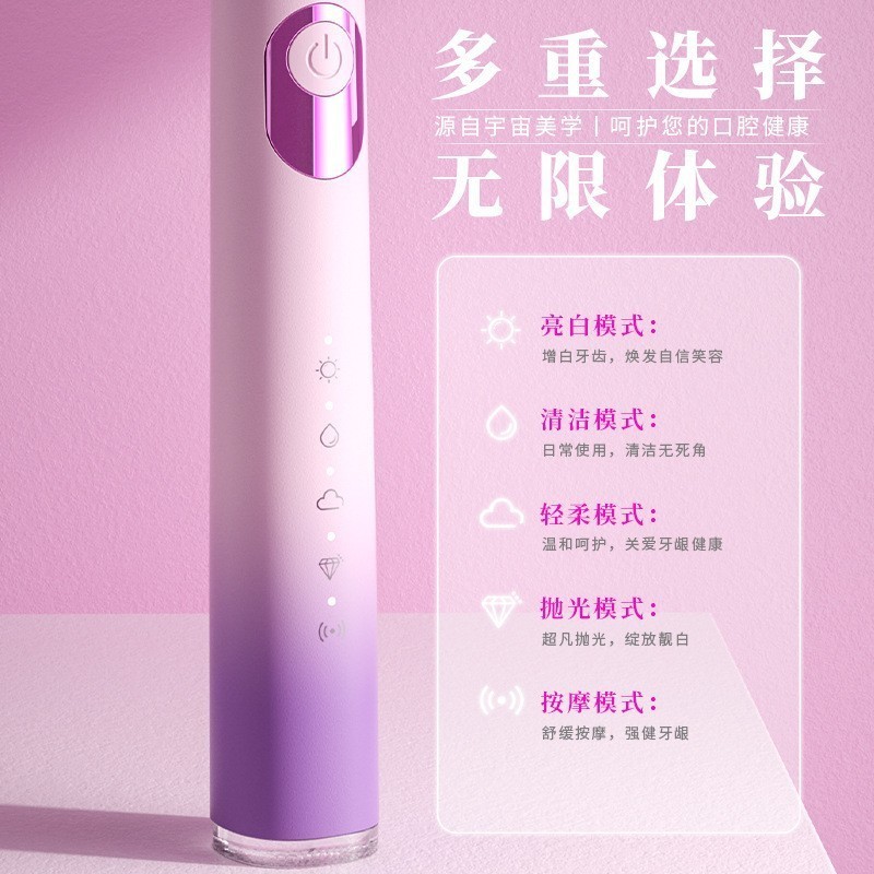 跨境热销电动牙刷充电款源头厂家牙刷电动OEM/ODM定制电动牙刷图2