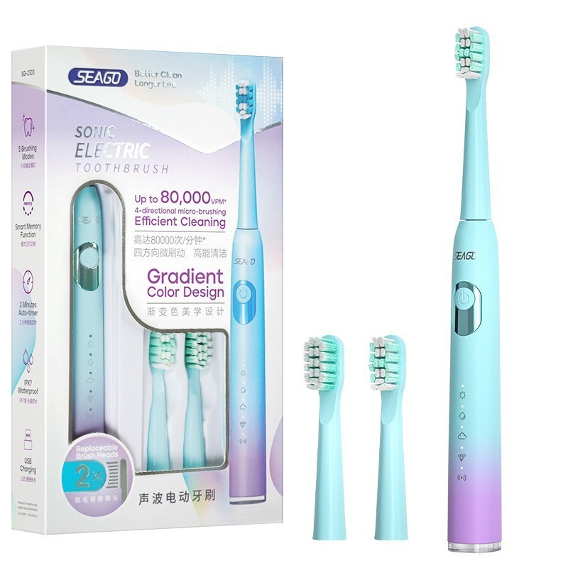 跨境热销电动牙刷充电款源头厂家牙刷电动OEM/ODM定制电动牙刷图5