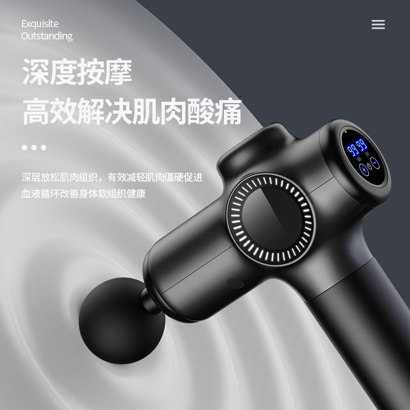 跨境专业级筋膜枪定制OEM家用健身按摩枪大型款肌肉按摩器图4