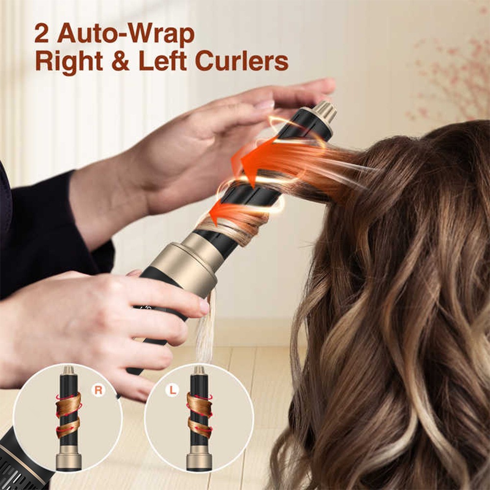 卷发棒五合一高速吹风机负离子护发大风力大功率速干三合一电吹风图4