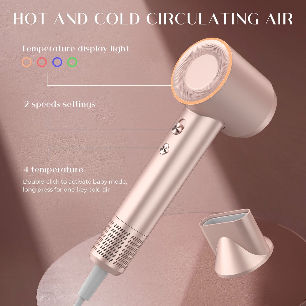 跨境1100W大功率过热保护恒温磁吸高速负离子无刷电机吹风机图4