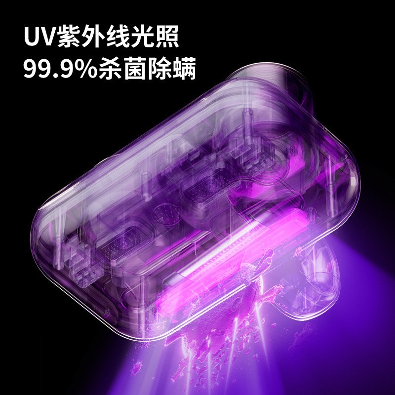 跨境双杯除螨仪去螨虫拍打大吸力家用紫外线杀菌机手持无线吸尘器图3