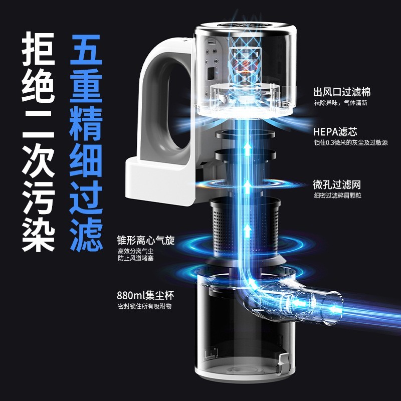 家用定制扫拖地吸尘器无线手持大功率地毯深度清洁吸尘除螨一体图3