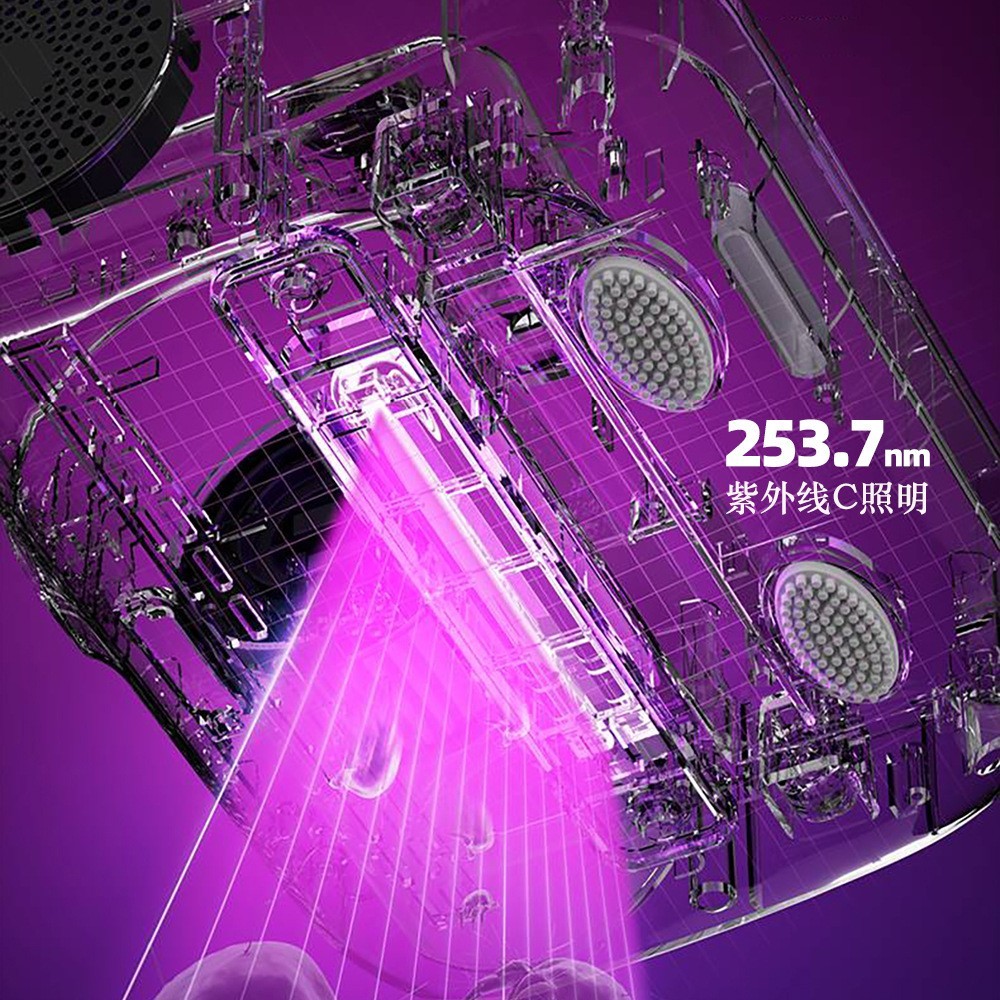 跨境无线除螨仪家用手持床上吸尘器智能双杯除螨机除螨虫神器礼品图3