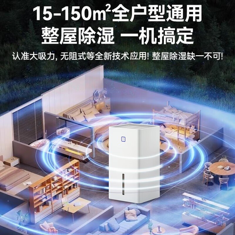 防潮除湿机家用厨房卧室宿舍静音除潮抽湿器图2