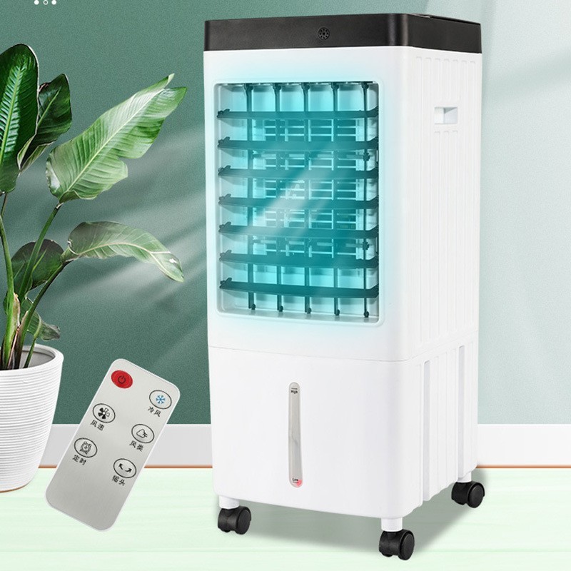 跨境空调扇家用制冷风扇大风力冷风机220V小空调礼品110V英规