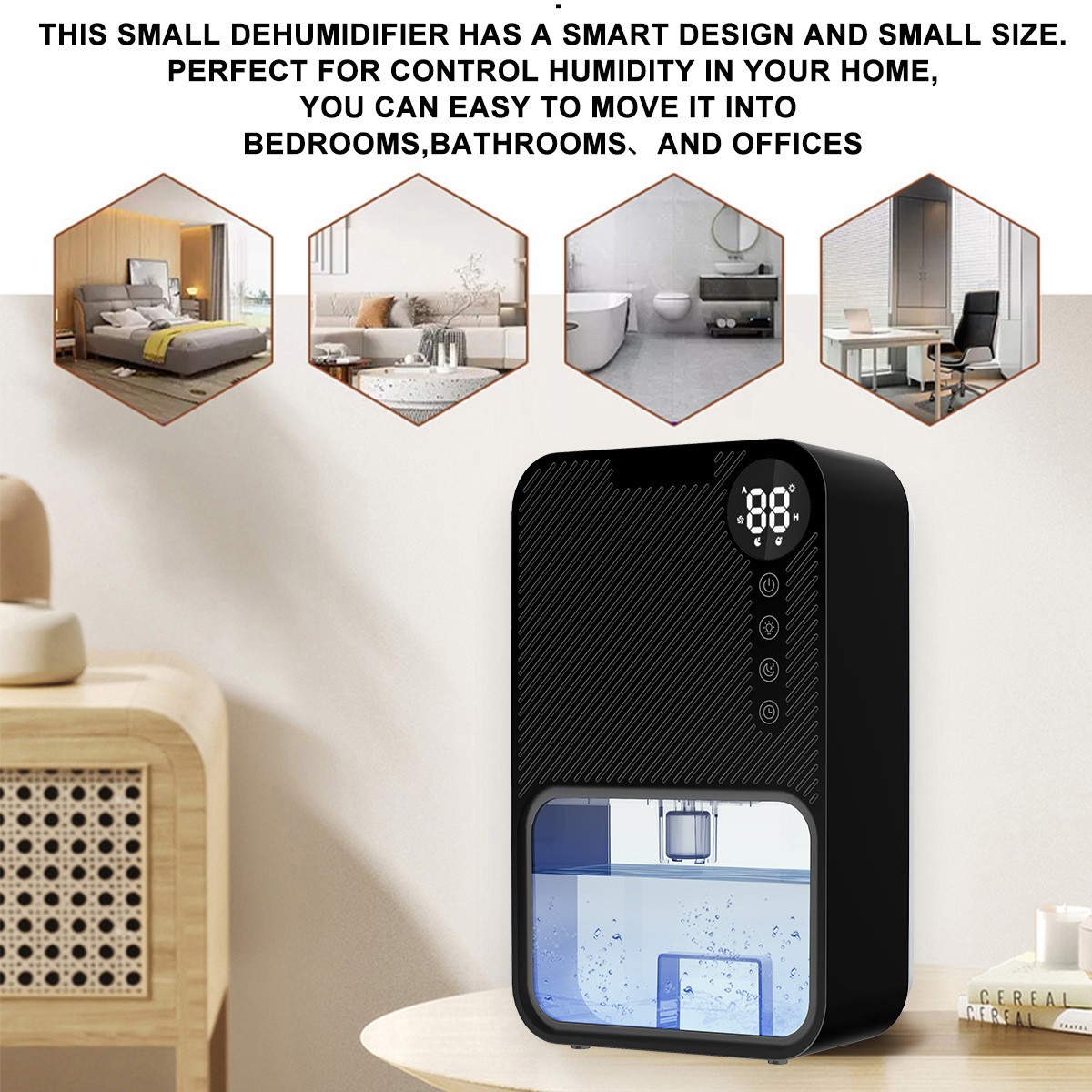 除湿机厂家直营家用卧室静音小型迷你防潮抽湿机吸湿器亚马逊图2