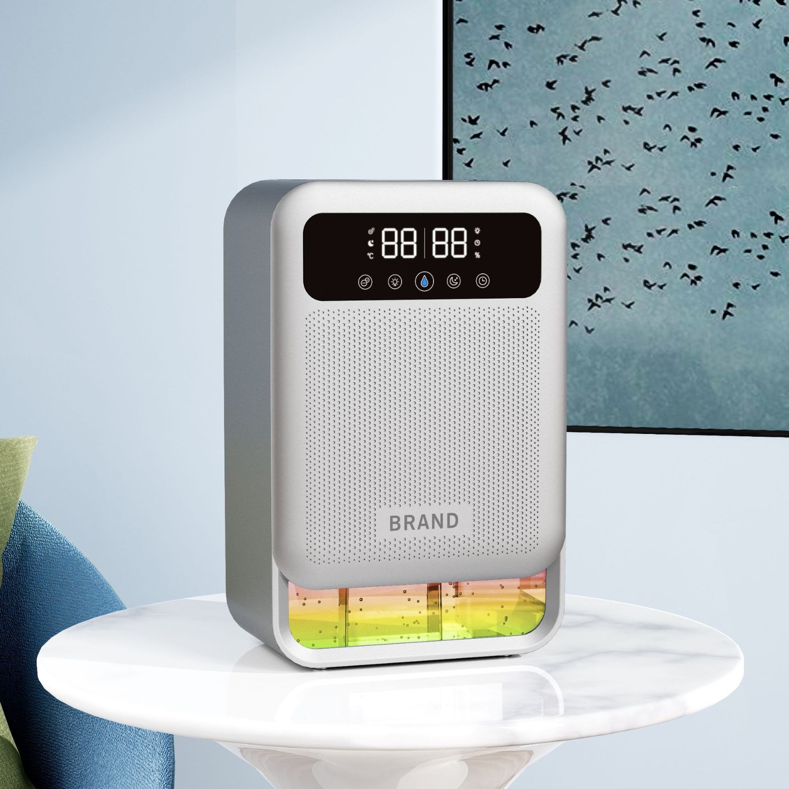 跨境定制除湿机家用卧室客房除湿器地下室抽湿机厂家去湿静音图2