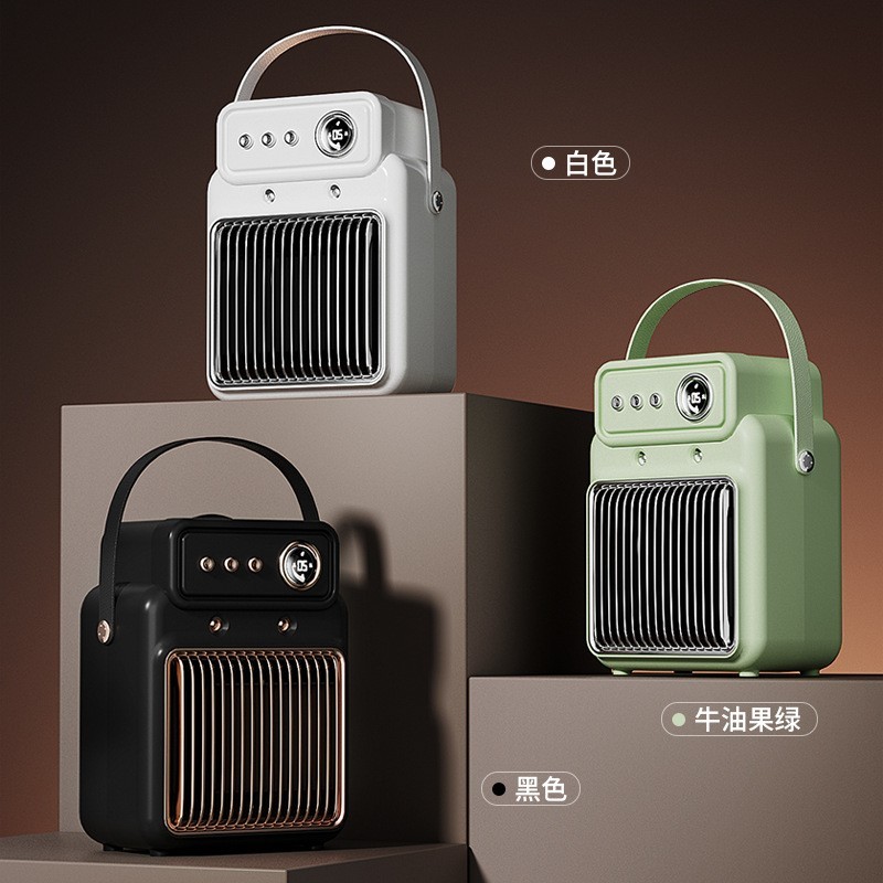 定制喷雾暖风机1200W取暖器陶瓷PTC家用小太阳智能电暖器图2