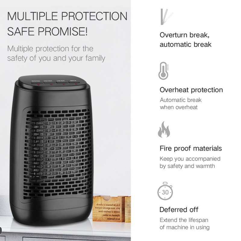 跨境新品取暖器浴室速热暖风机冷热风扇电热暖风机电暖气片可定制图3