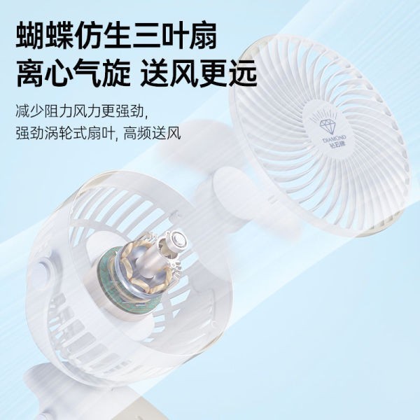 桌面小风扇宿舍办公室桌上扇usb充电电风扇迷你小型便携式图3