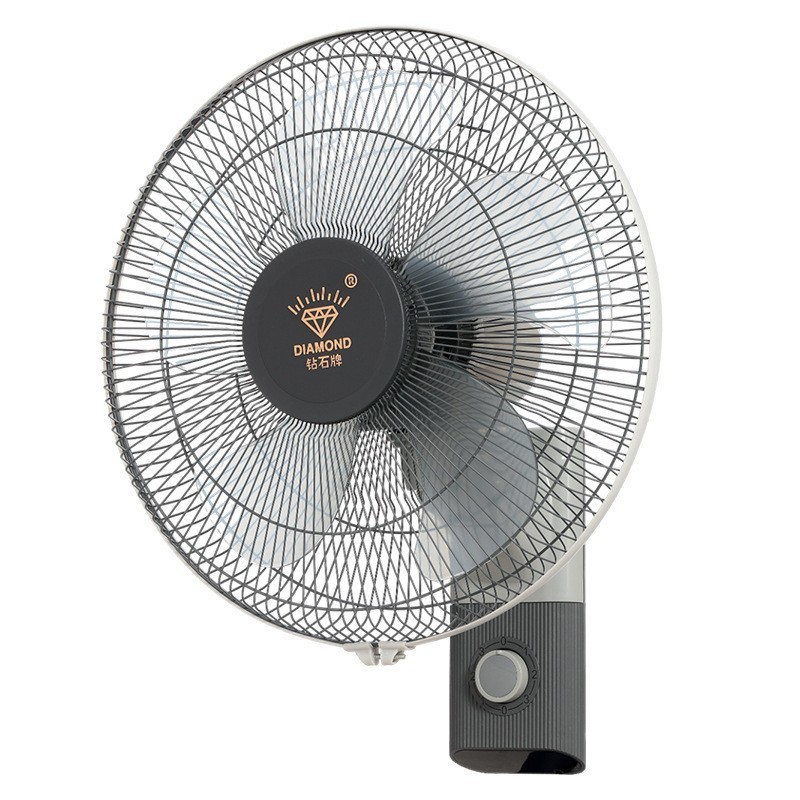 16寸钻石牌铝叶胶叶壁扇挂壁式电风扇学校餐厅医院静音摇头壁扇图5