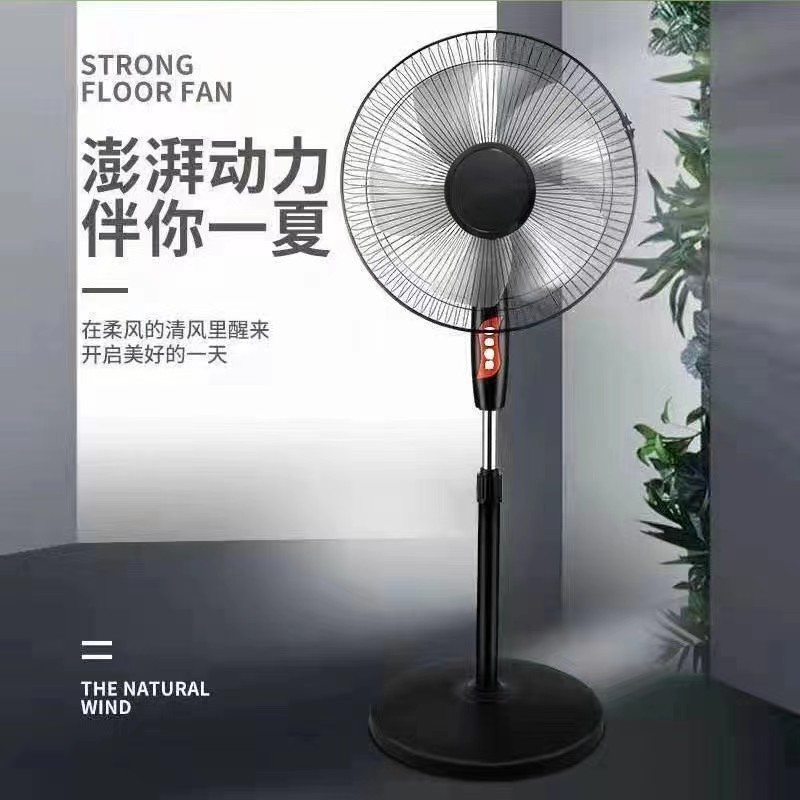 家用电风扇16寸静音摇头落地风扇礼品立式落地扇跨境图2