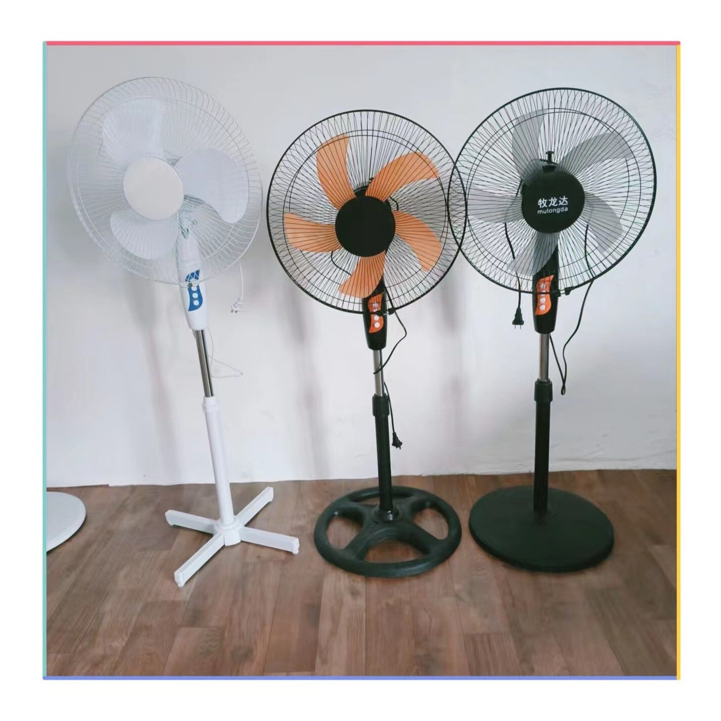 厂定制家用电风扇16寸静音摇头落地风扇礼品立式落地扇跨境图3