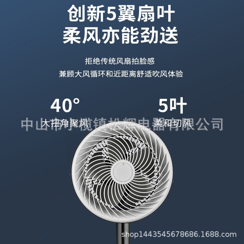 定制空气循环扇家用节能摇头立式大风力静音落地扇台立两用电风扇图4