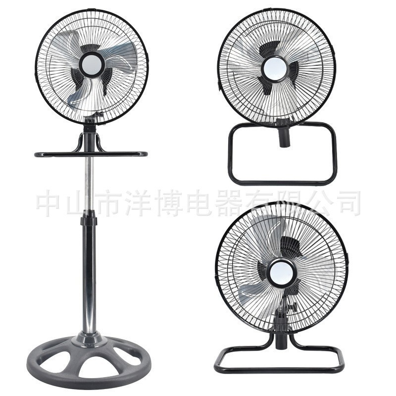 跨境10寸儿童扇12寸三合一电风扇立式摇头挂壁式风扇南美非洲110v图4