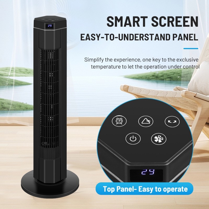 塔扇电风扇无叶家用遥控定时落地能低噪风扇大厦扇厂家图3