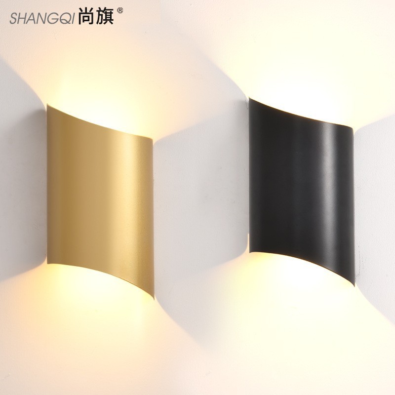 金色壁灯现代简约客厅卧室床头灯 北欧轻奢背景墙灯具led外贸跨境图5