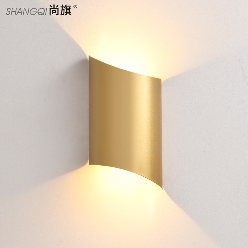 金色壁灯现代简约客厅卧室床头灯 北欧轻奢背景墙灯具led外贸跨境图2