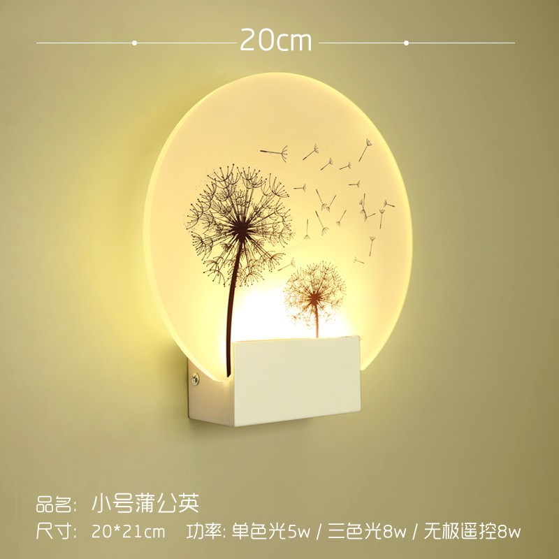 亚克力卧室壁灯床头灯酒店现代简约客厅室内led跨境墙画创意过道图2