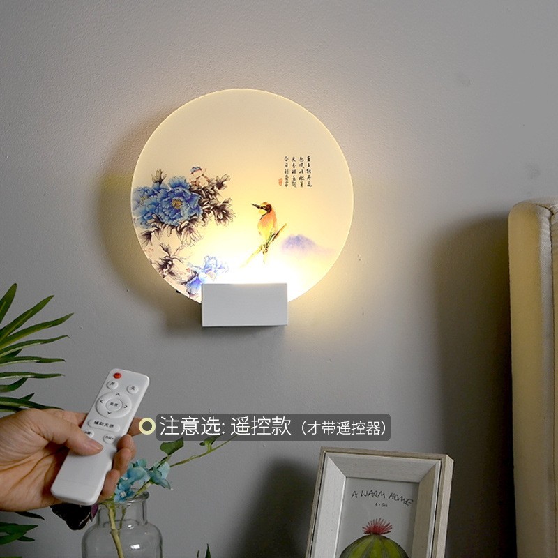 亚克力卧室壁灯床头灯酒店现代简约客厅室内led跨境墙画创意过道图3