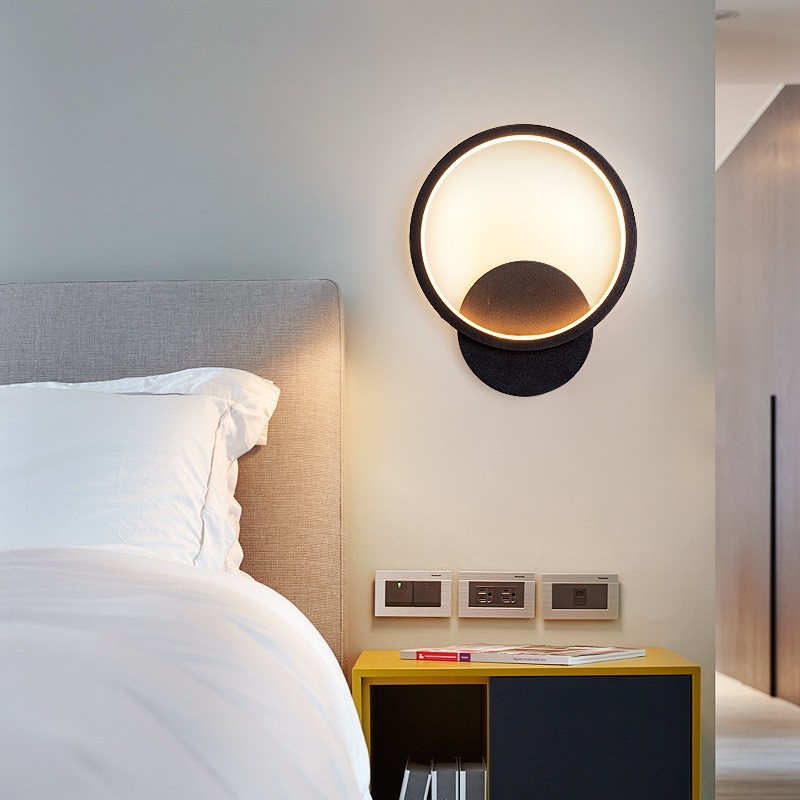 led床头壁灯室内现代简约方形卧室创意轻奢家装饰儿童房创意极简图3