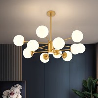 北欧现代简约灯饰照明新款魔豆吊灯创意餐厅卧室家用客厅玻璃灯具