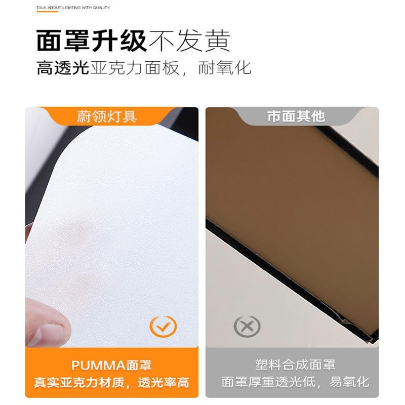 方通灯led灯长条灯办公室超市店铺铝吊线灯条形吊灯定制LED节能灯图4