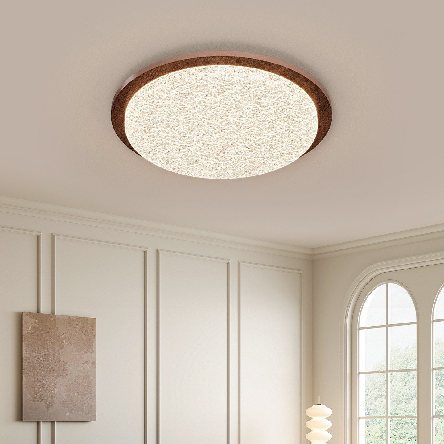 全光谱LED吸顶灯大客厅灯卧室灯餐厅中古风中山主灯饰具现代简约图4