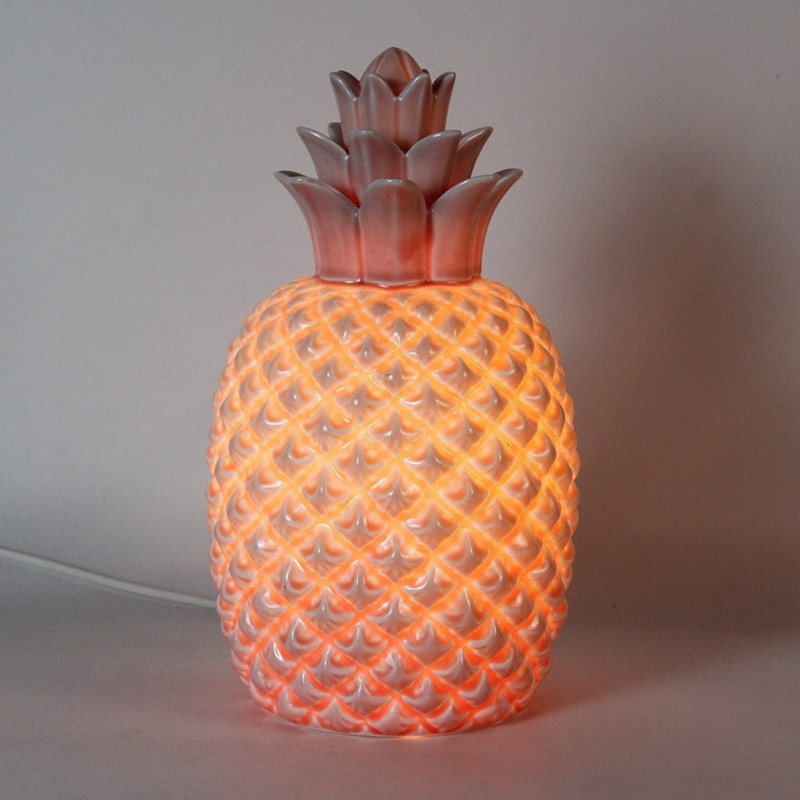 北欧陶瓷台灯造型灯透光镂空艺术家居摆件小夜灯卧室装饰灯定制图4