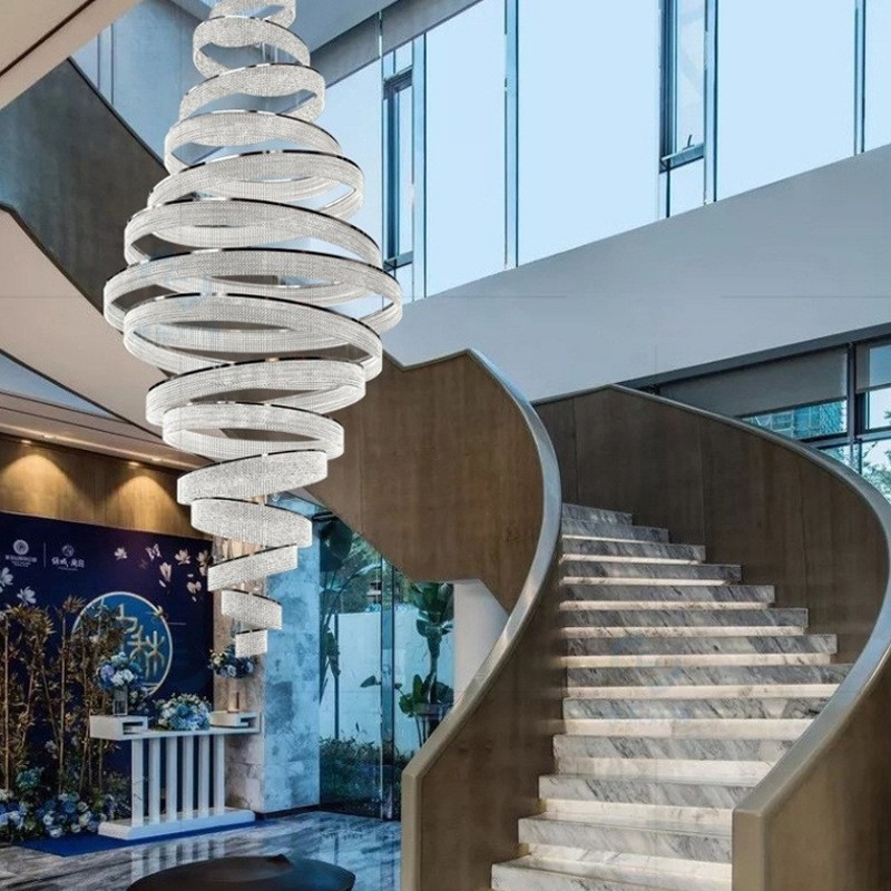 餐厅吊灯高级感大厅水晶吊灯水晶灯简约轻奢别墅客厅水晶吊灯图3