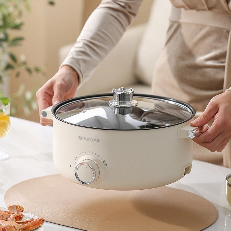 电煮锅家用电火锅大容量小家电电热锅多功能一体双耳锅电锅电炒锅图4