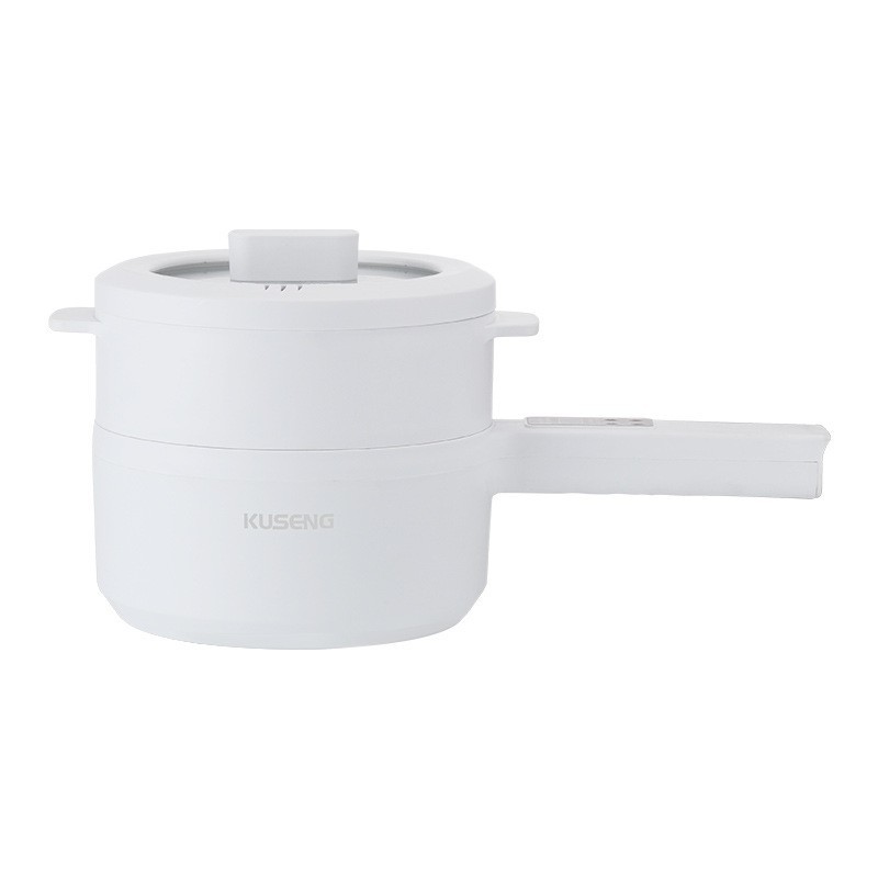 定制款多功能智能小白锅宿舍电煮锅家用小火锅上蒸下煮外卖电火锅图5