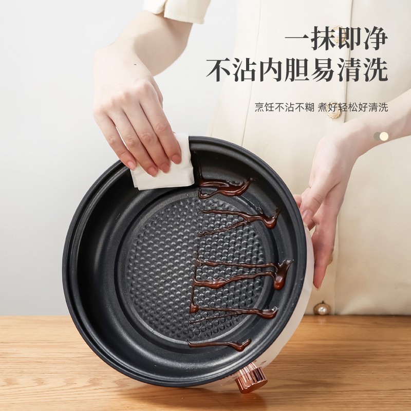 定制电烤盘快慢档多功能迷你电煎盘烤炉锅便携式户外食材超市配套图2