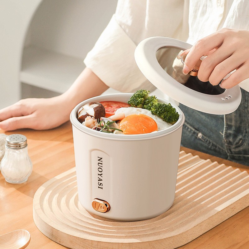 电煮锅多功能电热锅110V宿舍小型电锅一体速食锅迷你泡面锅家用锅