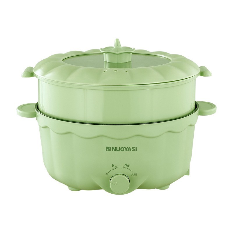 电煮锅家用电火锅蒸煮炒菜一体大容量电热锅宿舍多功能南瓜锅电锅图5