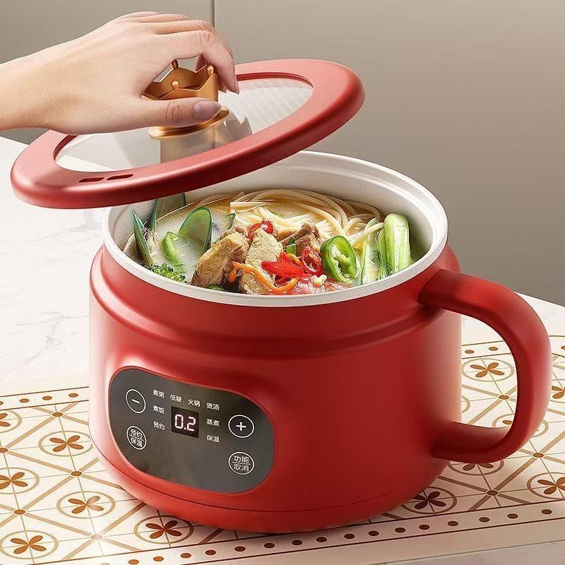 定制多功能迷你电煮锅火锅学生小型电锅智能一体锅电煮锅小锅图3