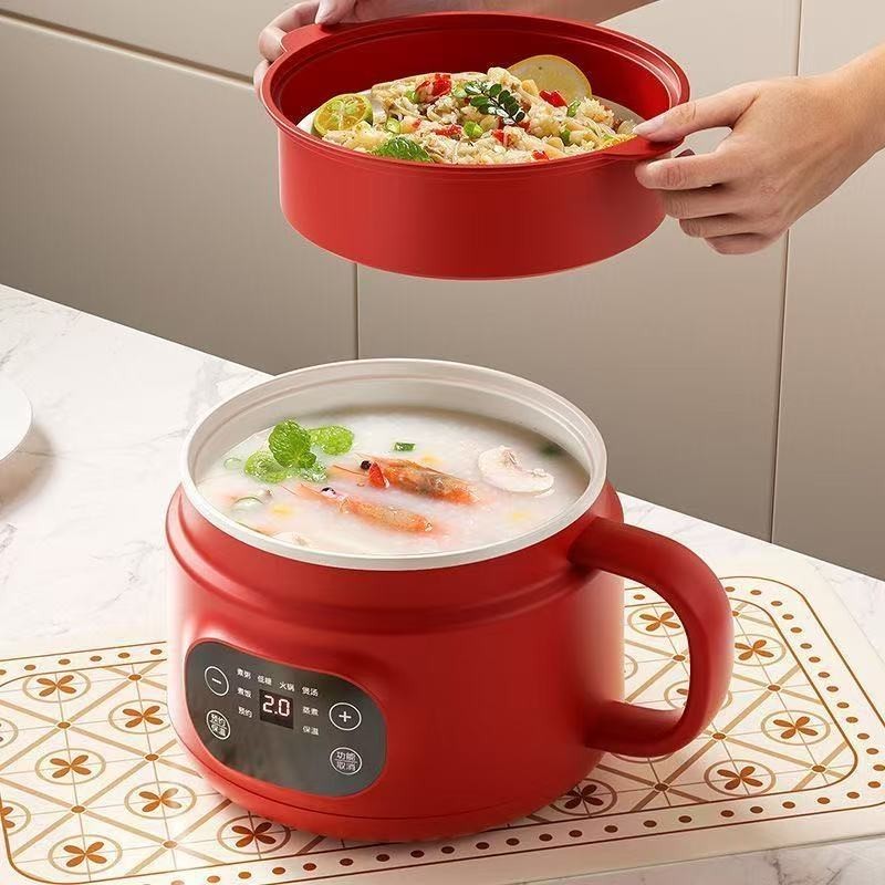 定制多功能迷你电煮锅火锅学生小型电锅智能一体锅电煮锅小锅图2